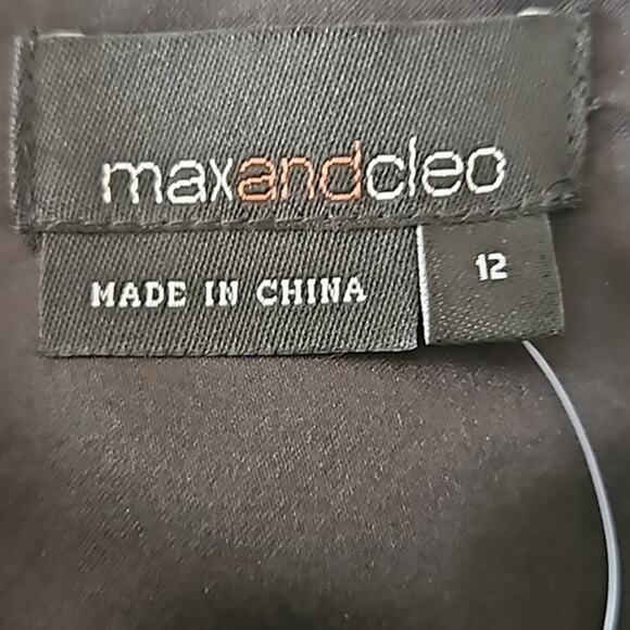 BCBGMaxAzria Max & Cleo Strapless Abstract Print Cocktail Dress Size 12 NWT - Picture 7 of 7